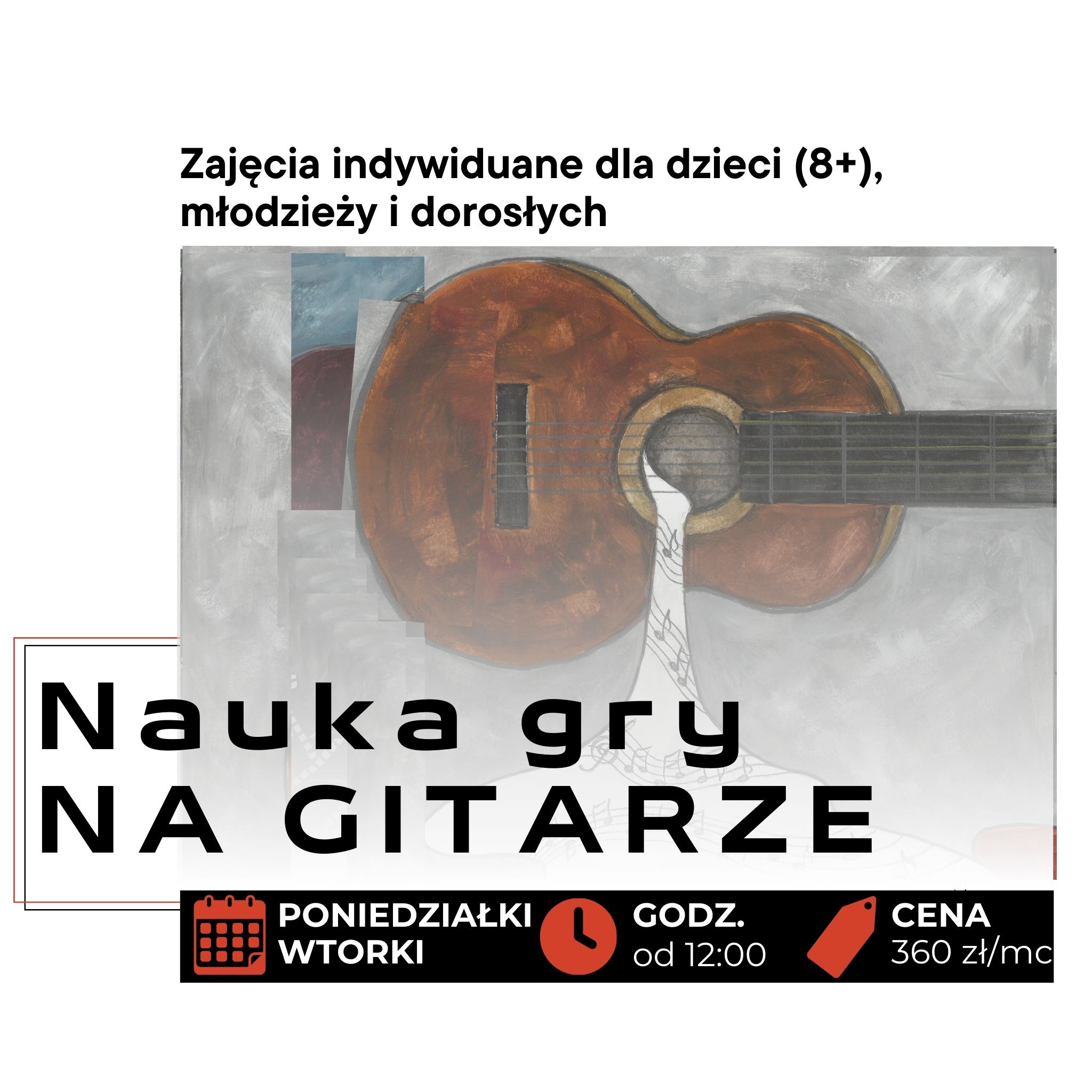 Nauka gry na gitarze w "Portierni"