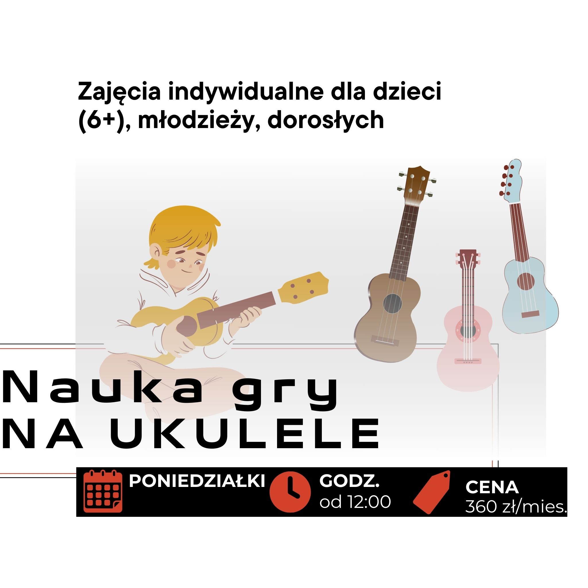 Nauka gry na ukulele w "Portierni"