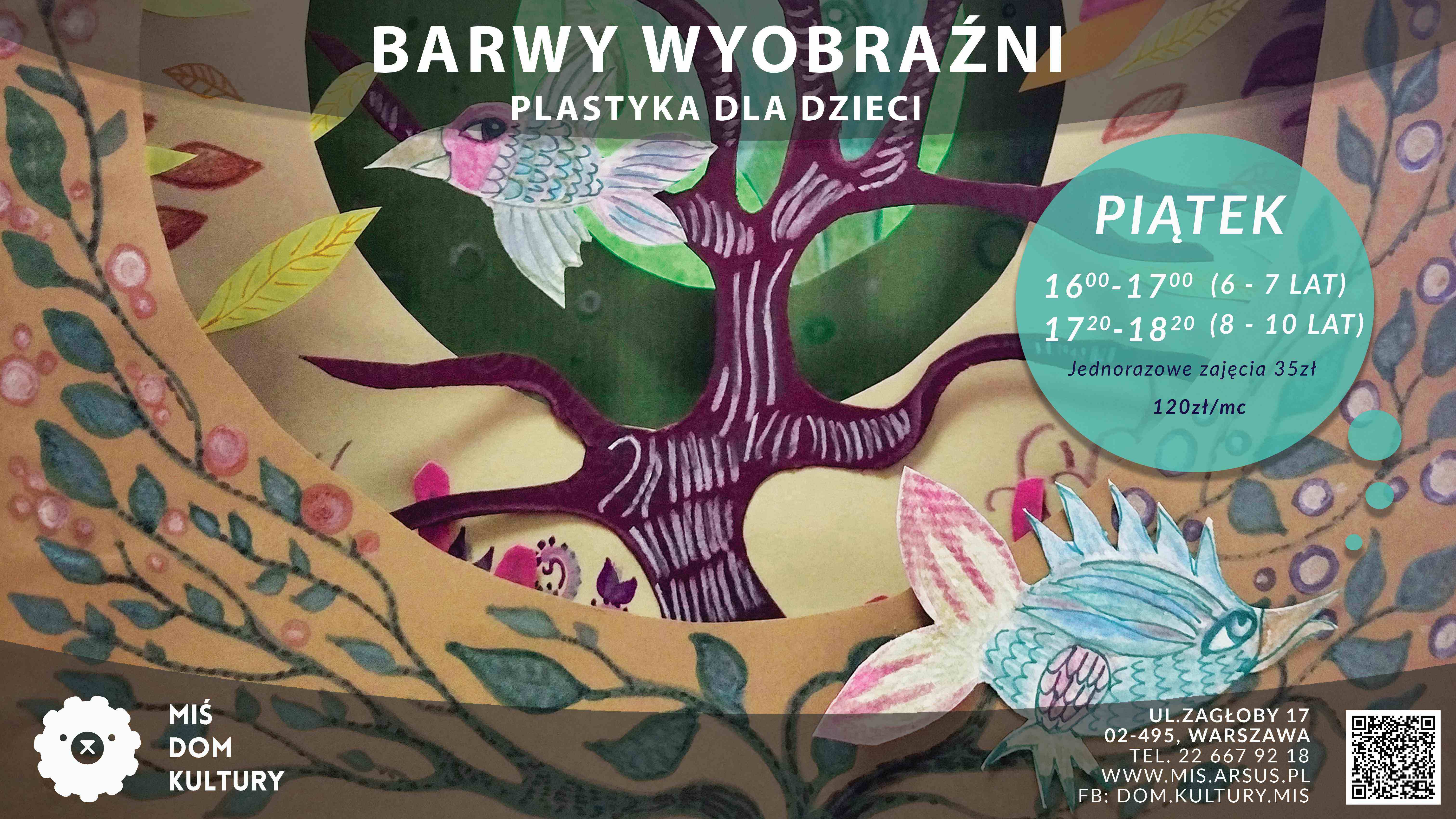 Barwy wyobraźni - zajęcia plastyczne dla dzieci w Misiu