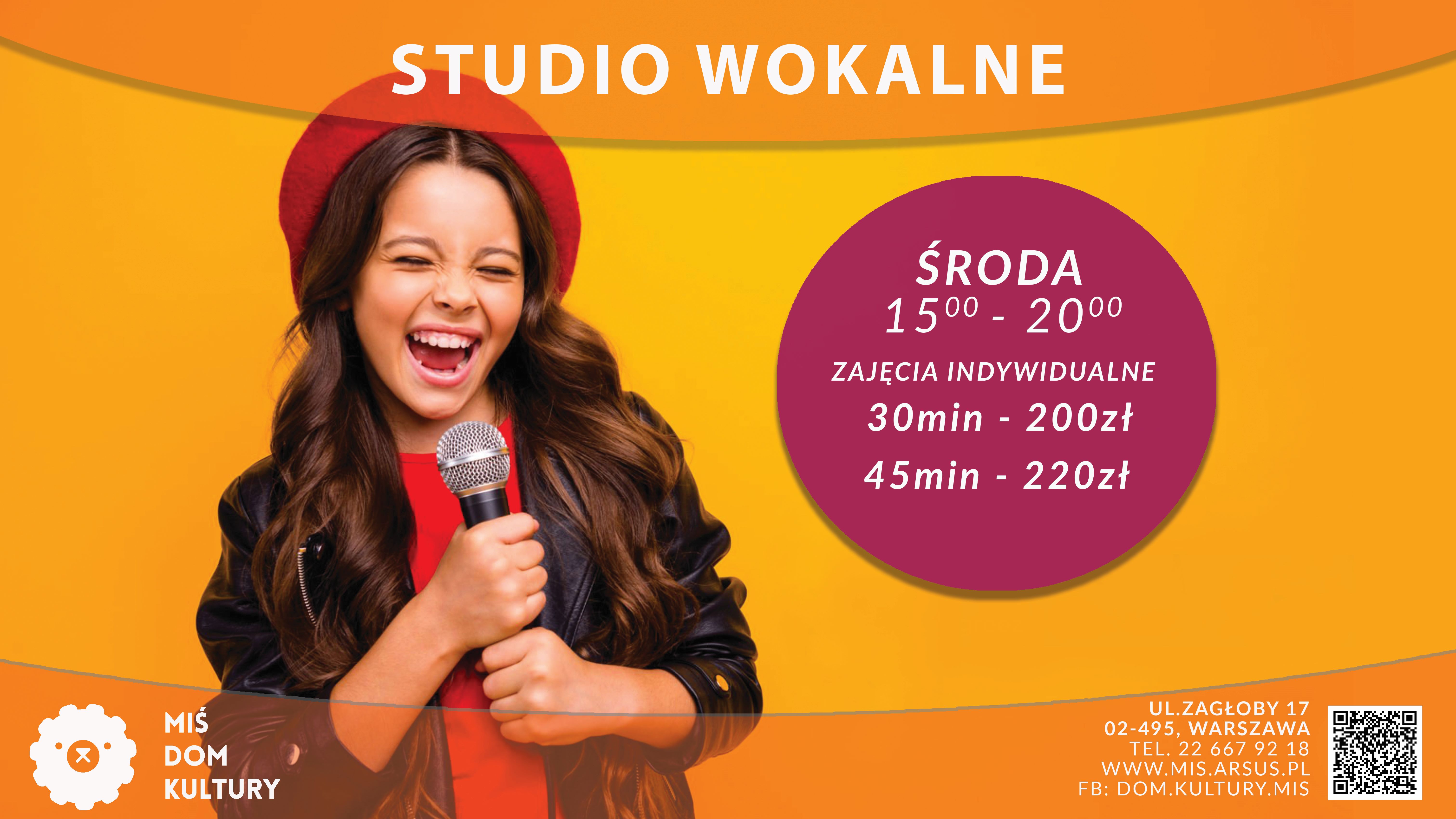 Studio wokalne w Misiu; zajęcia indywidualne