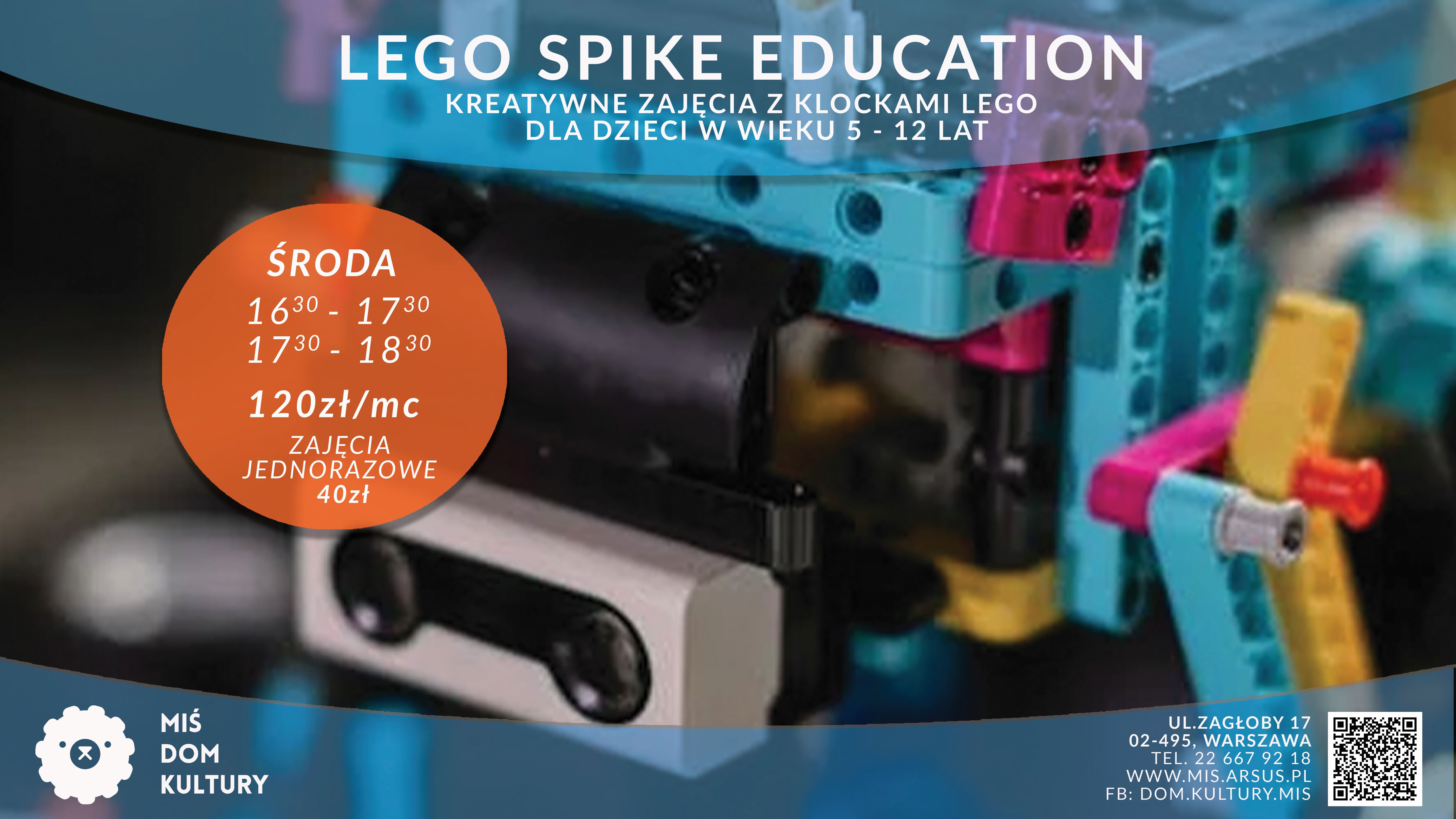 Zajęcia kreatywne z Klockami Lego Spike Education w Misiu