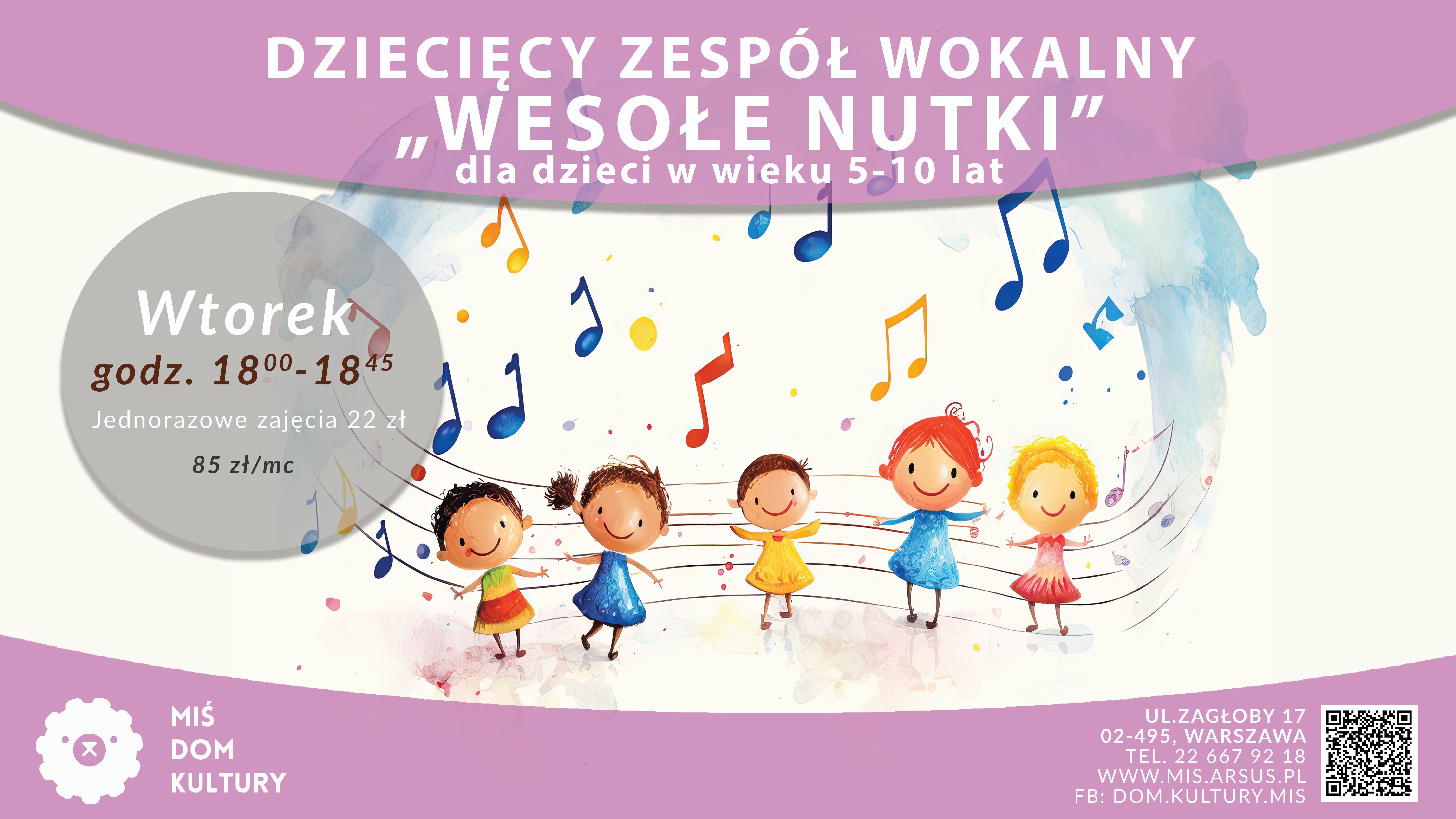 Zespół wokalny "Wesołe nutki" w Misiu