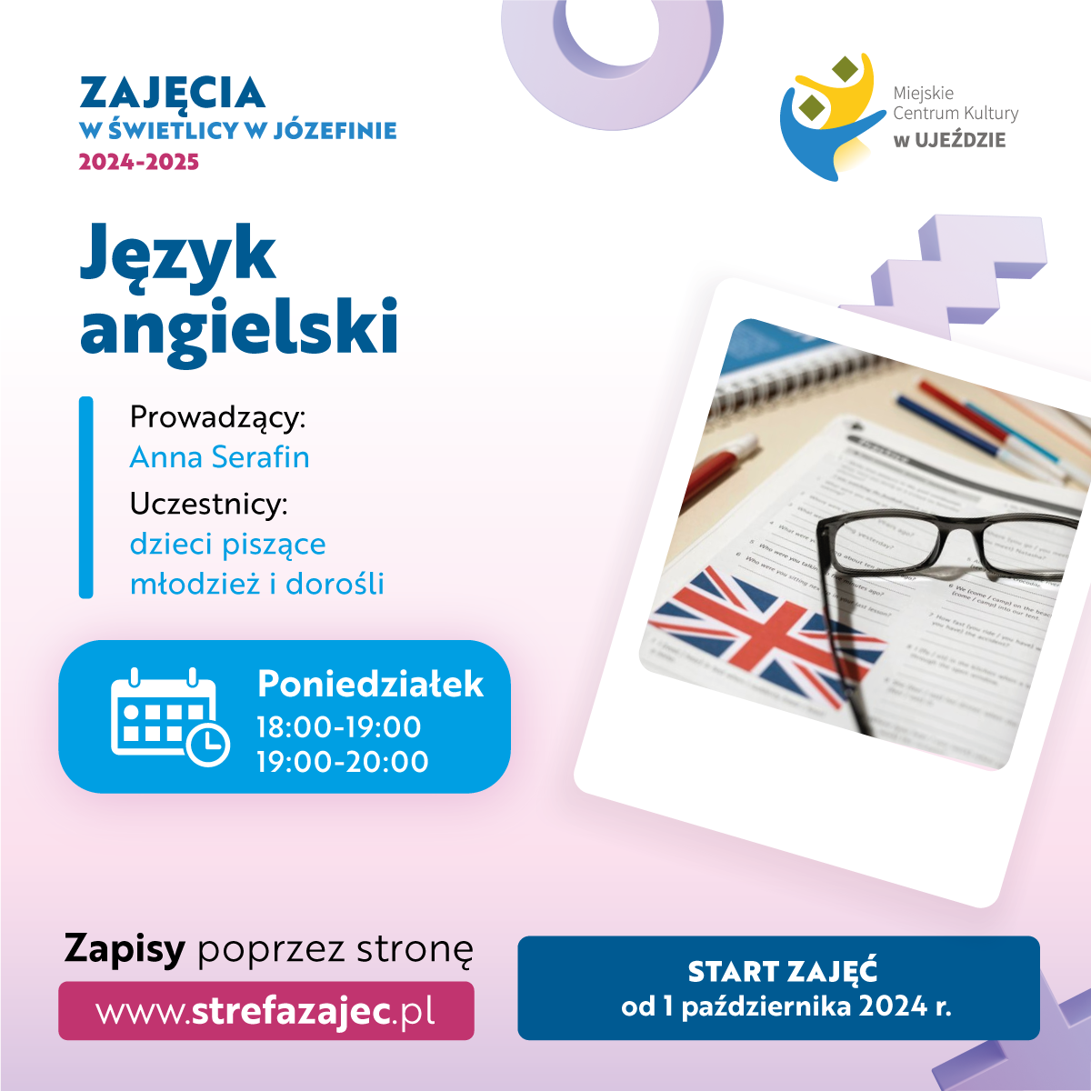 Świetlica Józefin - Język angielski - dzieci 8 - 12 lat