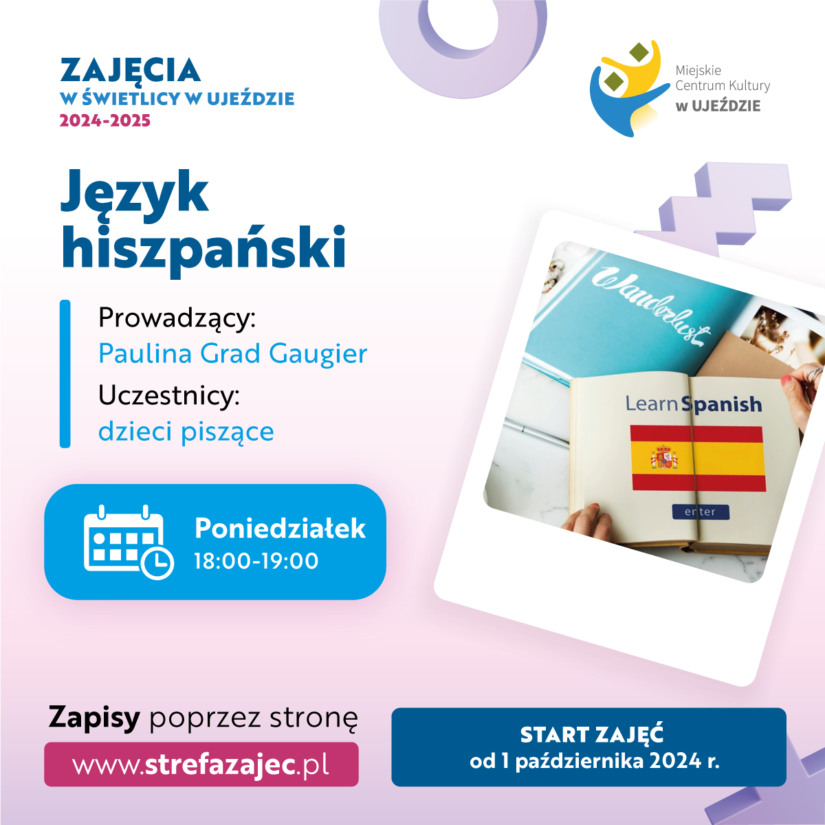 Świetlica Ujazd - język hiszpański